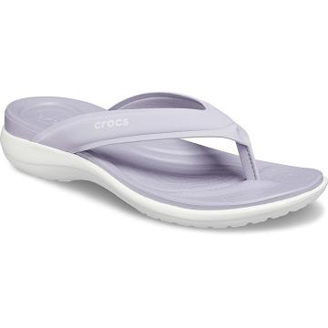 Crocs Capri V Sportos Flip Szandál Női Lila | HU 0518BEXC